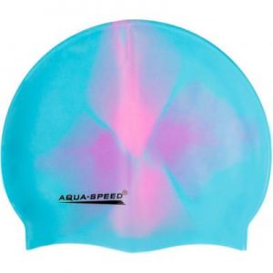 Czepek pływacki Aqua-Speed Bunt 37 niebiesko-różowo-fioletowy