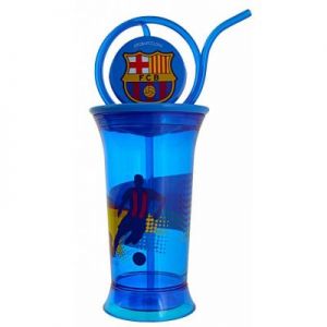 Bidon ze słomką FC Barcelona 380ml niebieski 75303