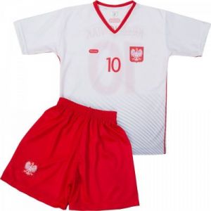 Komplet piłkarski Reda Polska Krychowiak 10 Junior biało-czerwony