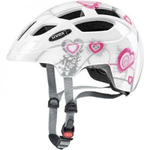 Kask rowerowy Uvex Finale Junior biało-różowy