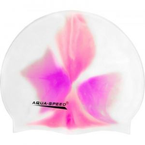 Czepek pływacki Aqua-Speed Bunt 36 biało-różowy