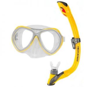 Zestaw do nurkowania Aqua-Speed Aura +Evo Junior żółty