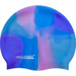 Czepek pływacki Aqua-Speed Bunt 43 niebiesko-różowo-fioletowy