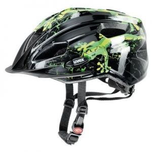 Kask rowerowy Uvex Quatro Junior czarno-zielony