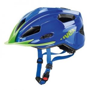 Kask rowerowy Uvex Quatro Junior niebiesko-zielony